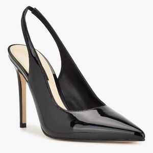 Nine West Glossy Black Pointed Heels
